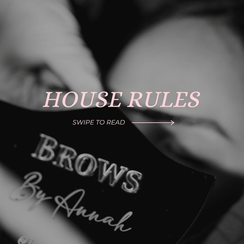 De huisregels van Brows by Annah